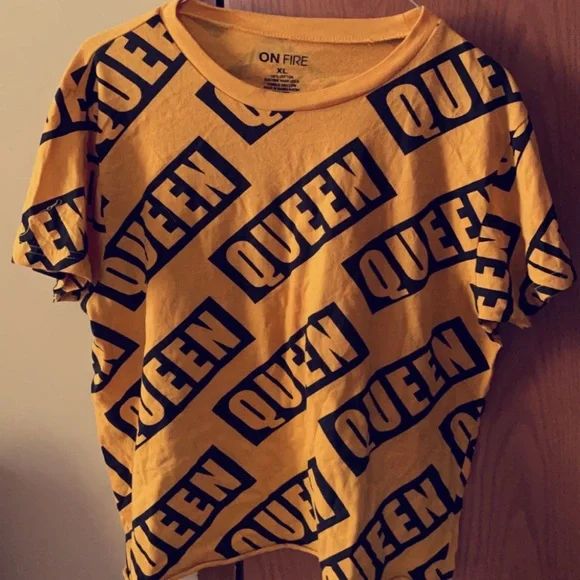 Yellow hotsell queen shirt